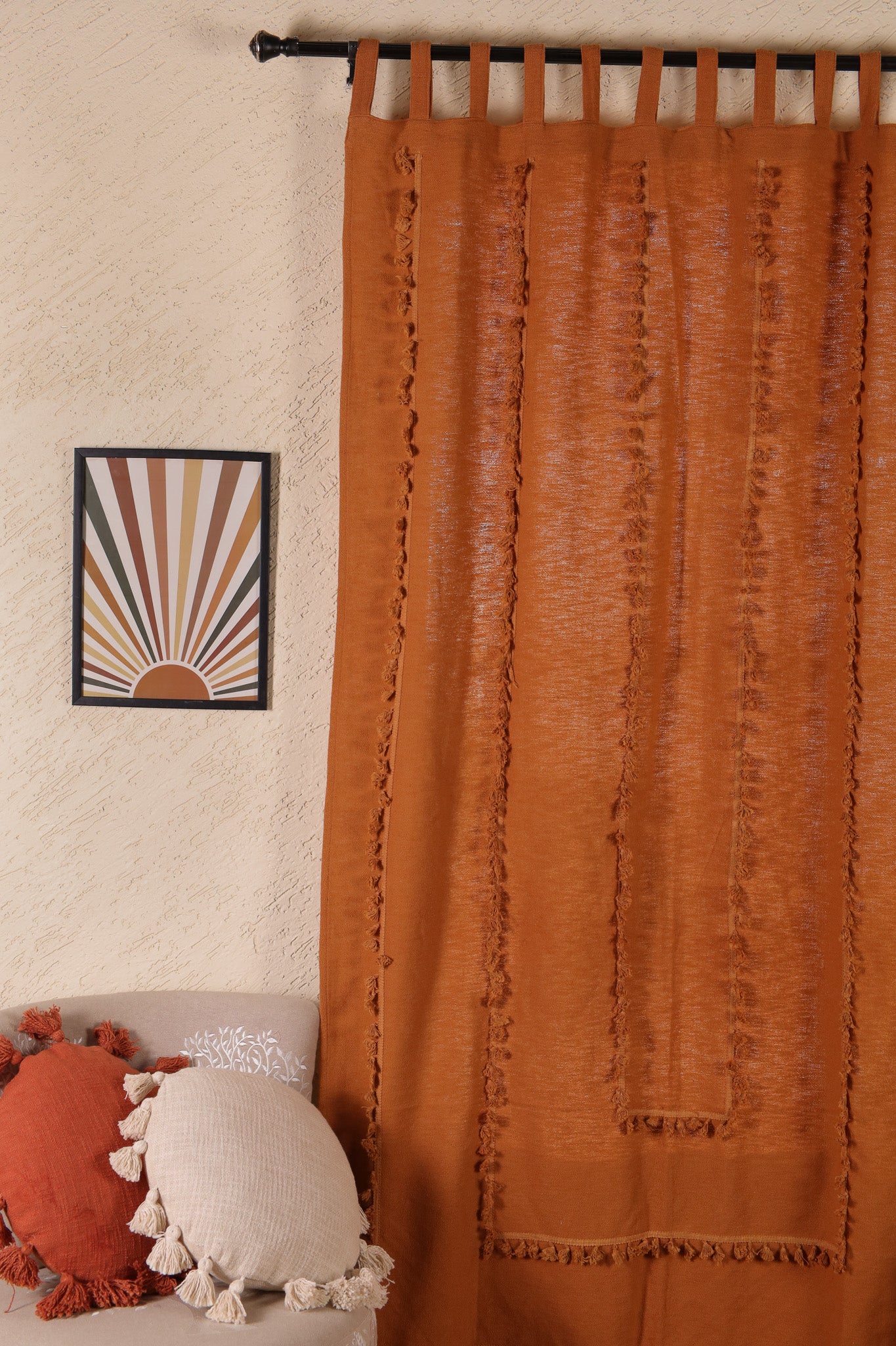 Lullaby Fringed Curtain - Set of 2