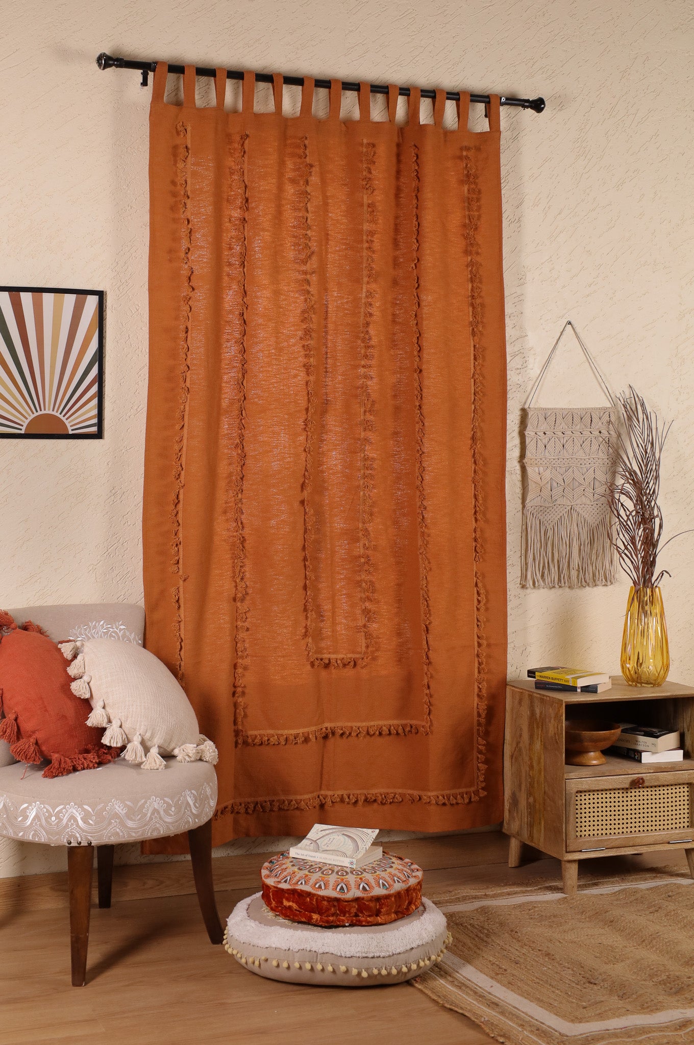 Lullaby Fringed Curtain - Set of 2