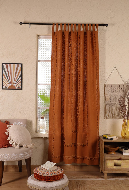 Lullaby Fringed Curtain - Set of 2