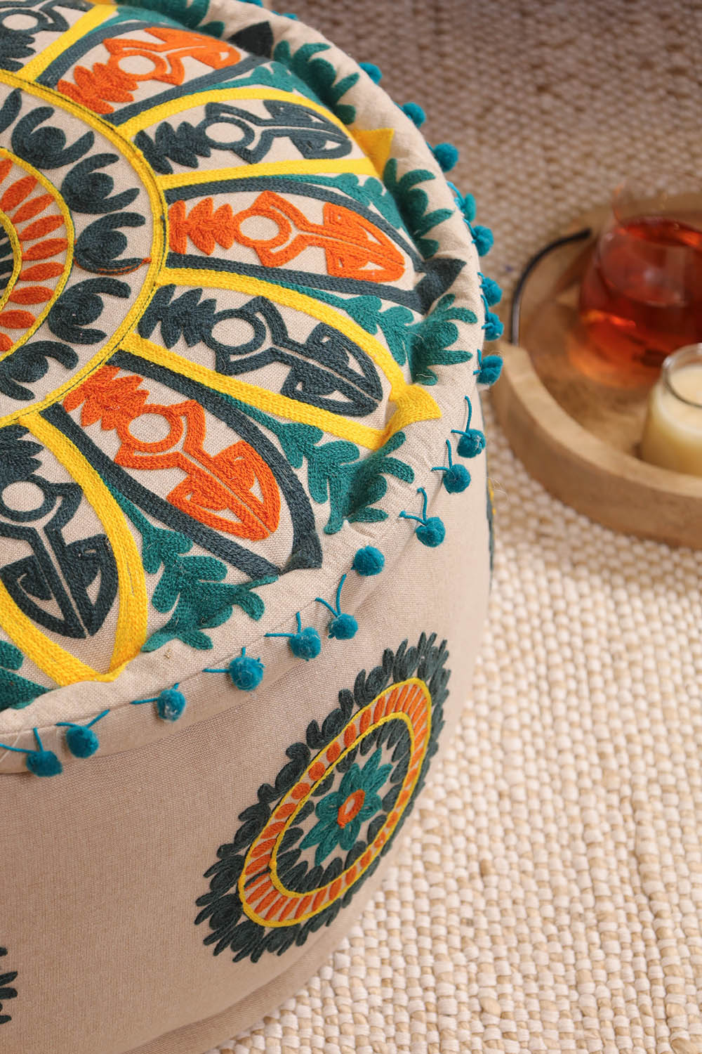 Dreamy Geo Ottoman pouf