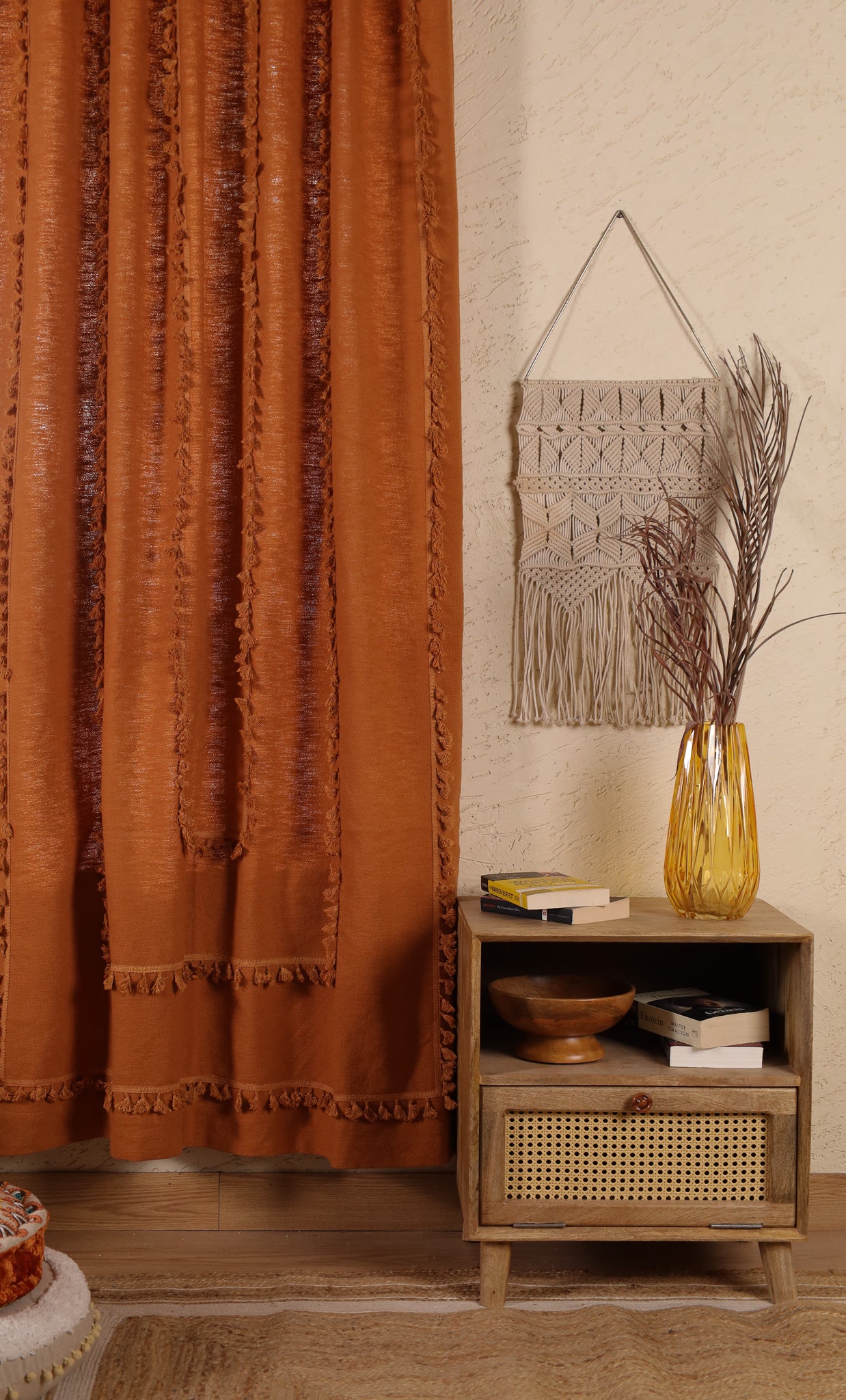 Lullaby Fringed Curtain - Set of 2
