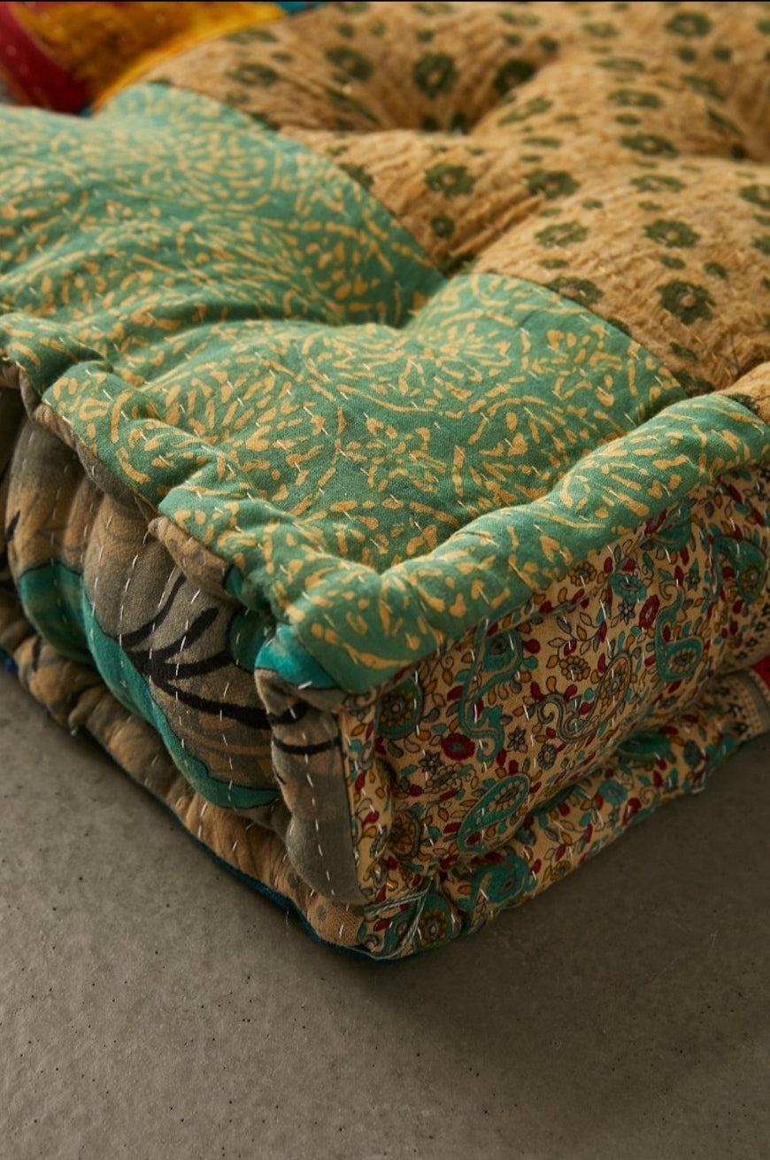 Kantha Patchwork Floor cushion - I