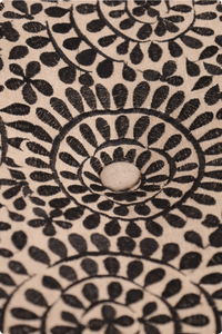 Black Euphoria Ottoman Pouf