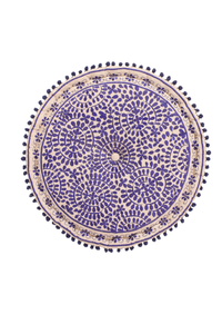 Blue Euphoria Ottoman Pouf