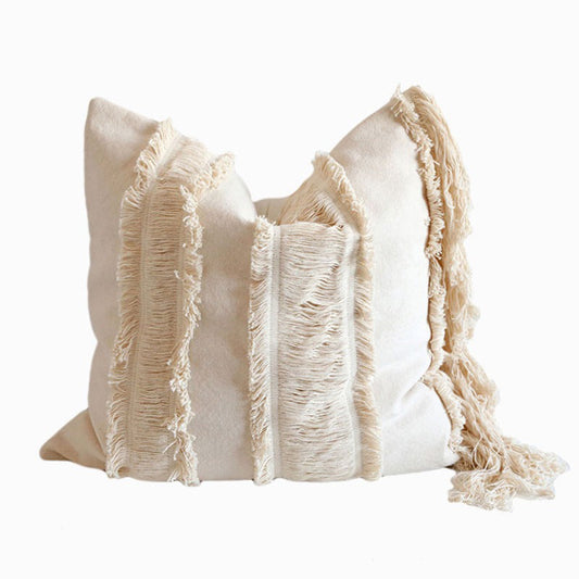 Fringe Fascination Throw Pillow Cover - I