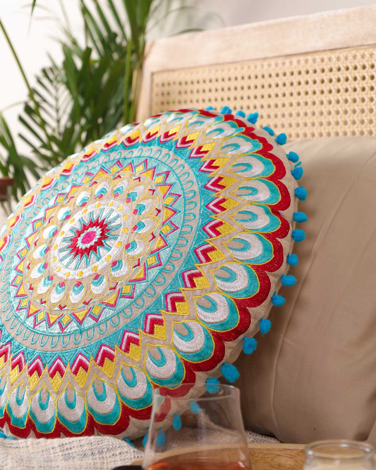 Petal Perfection Floor Cushion Cover