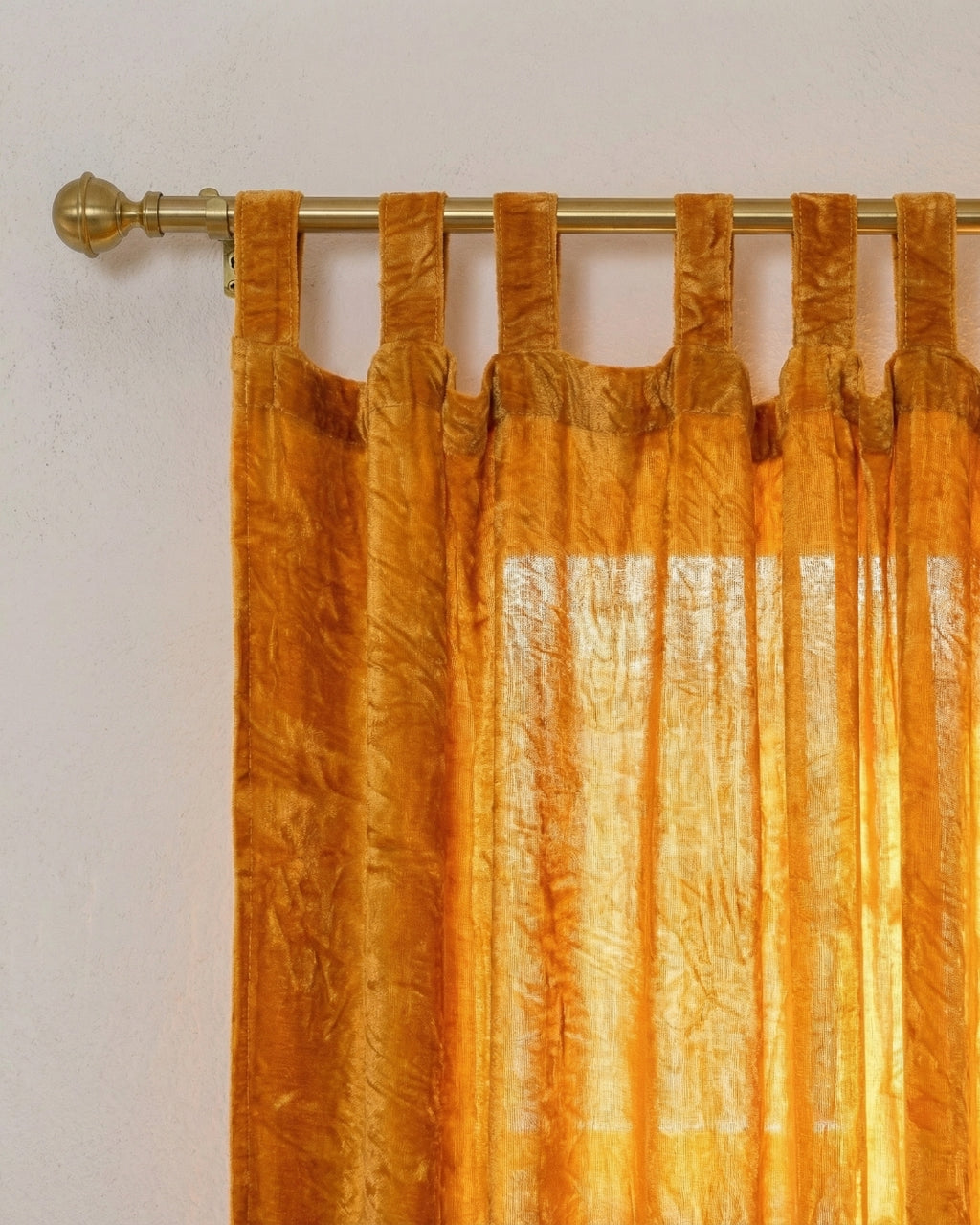 Gold Velvet Noir Curtains - Set of 2
