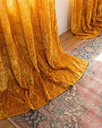 Gold Velvet Noir Curtain