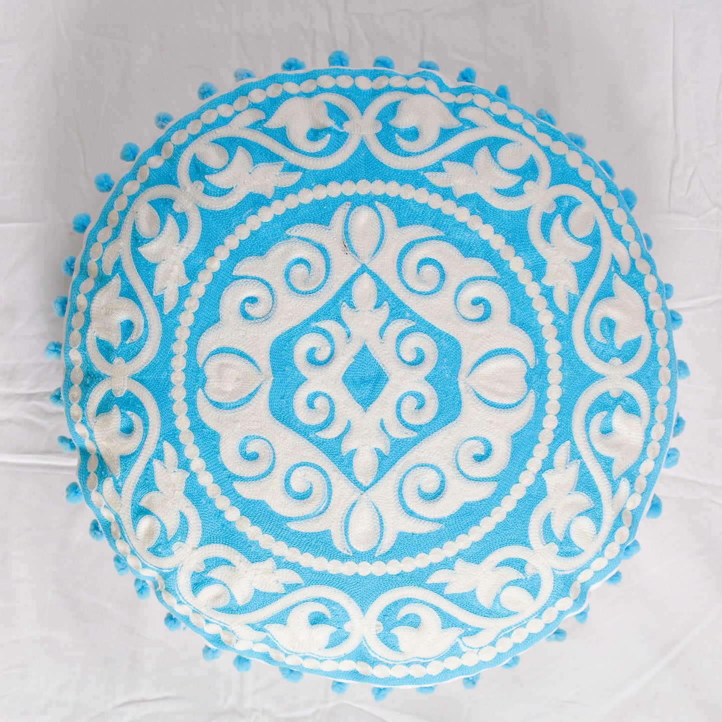 Blue Cozy Corner Floor Cushion Cover