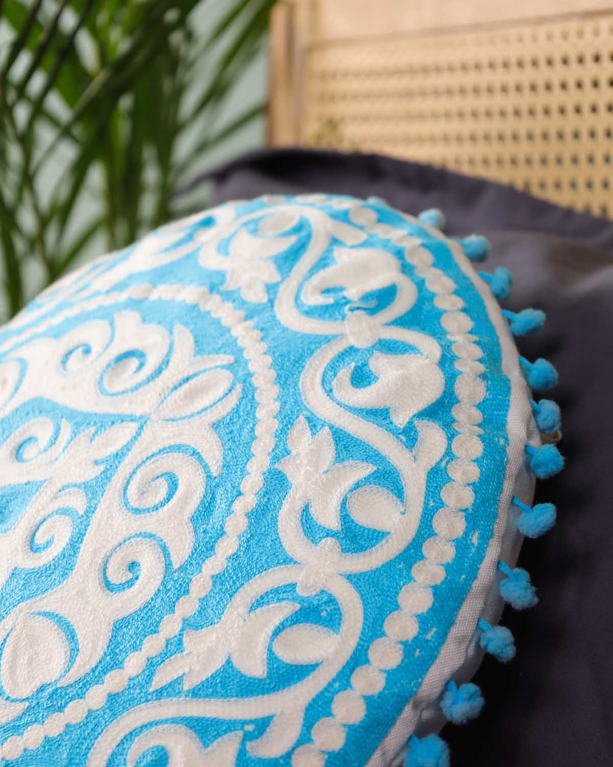 Blue Cozy Corner Floor Cushion Cover