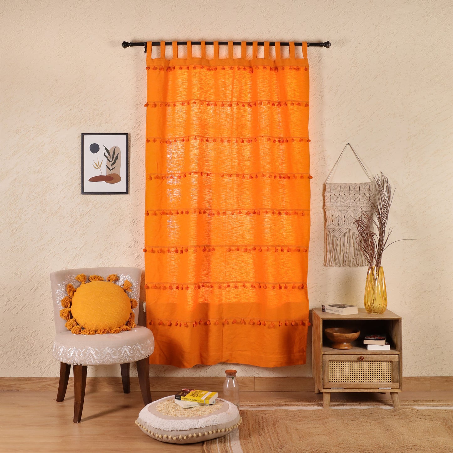 Monochrome Marvels Curtain - Set of 2