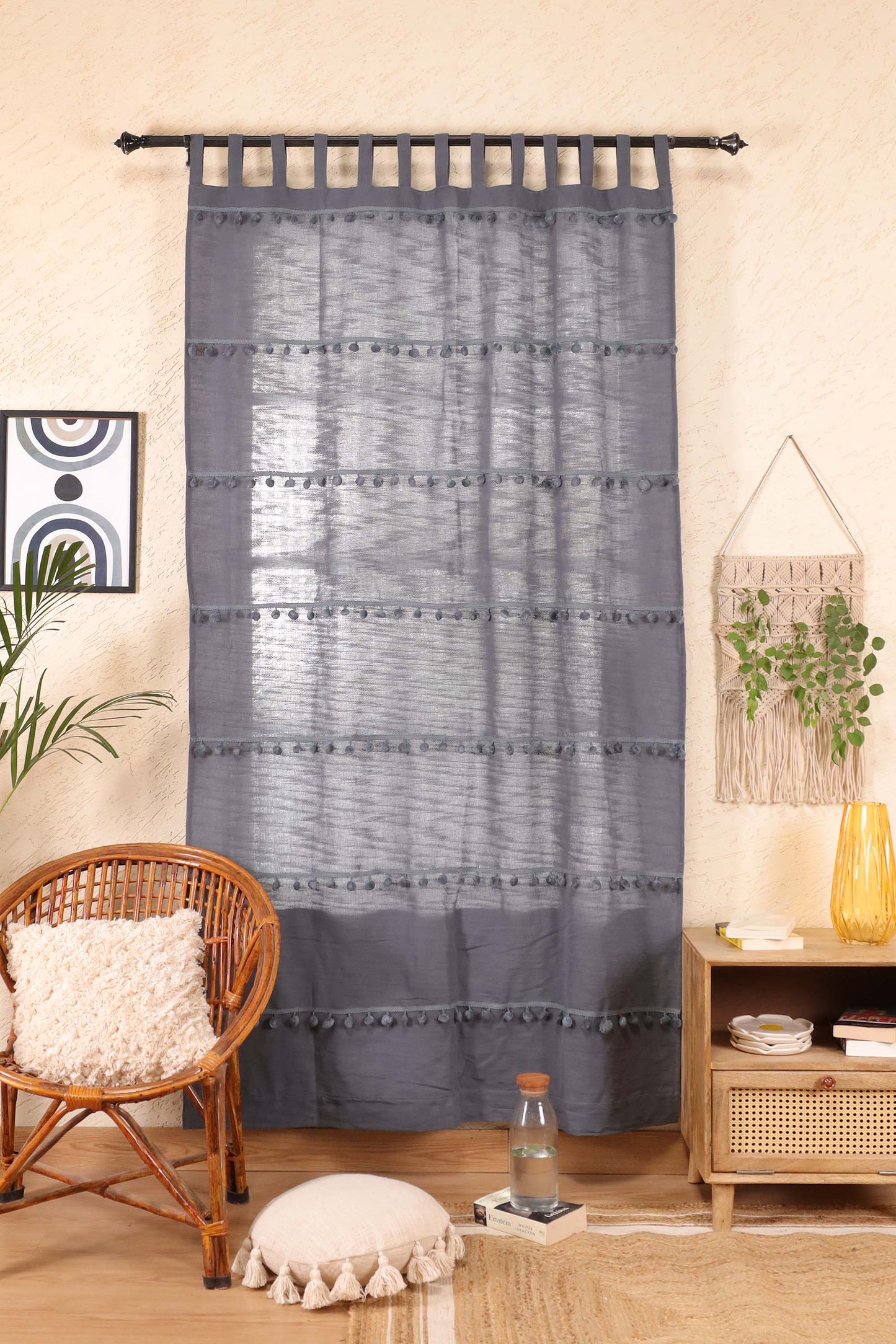 Monochrome Marvels Curtain - Set of 2