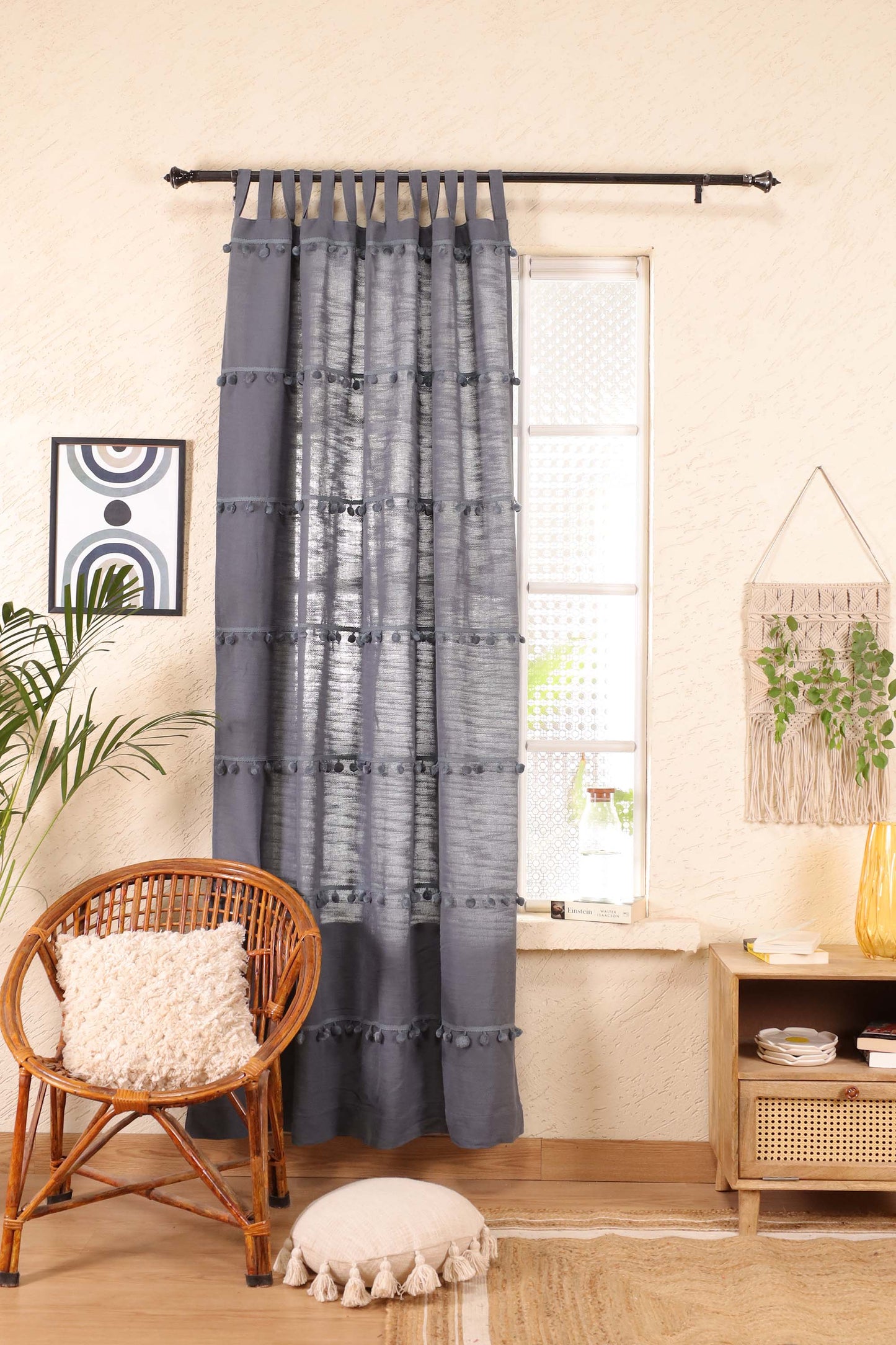 Monochrome Marvels Curtain - Set of 2