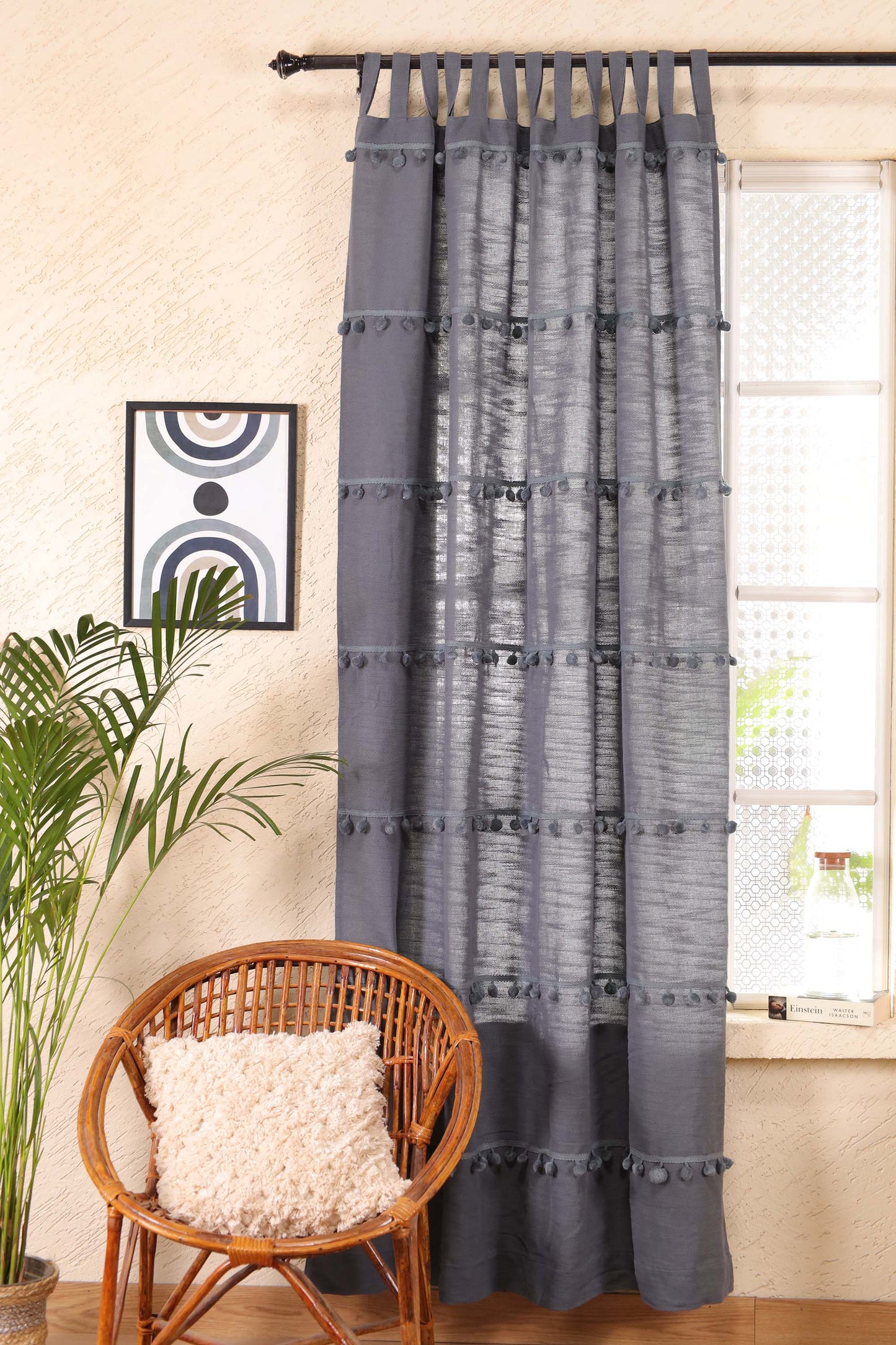 Monochrome Marvels Curtain - Set of 2