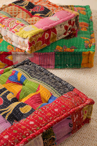 Kantha Patchwork Floor Cushion
