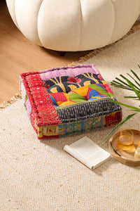 Kantha Patchwork Floor Cushion