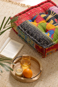 Kantha Patchwork Floor Cushion