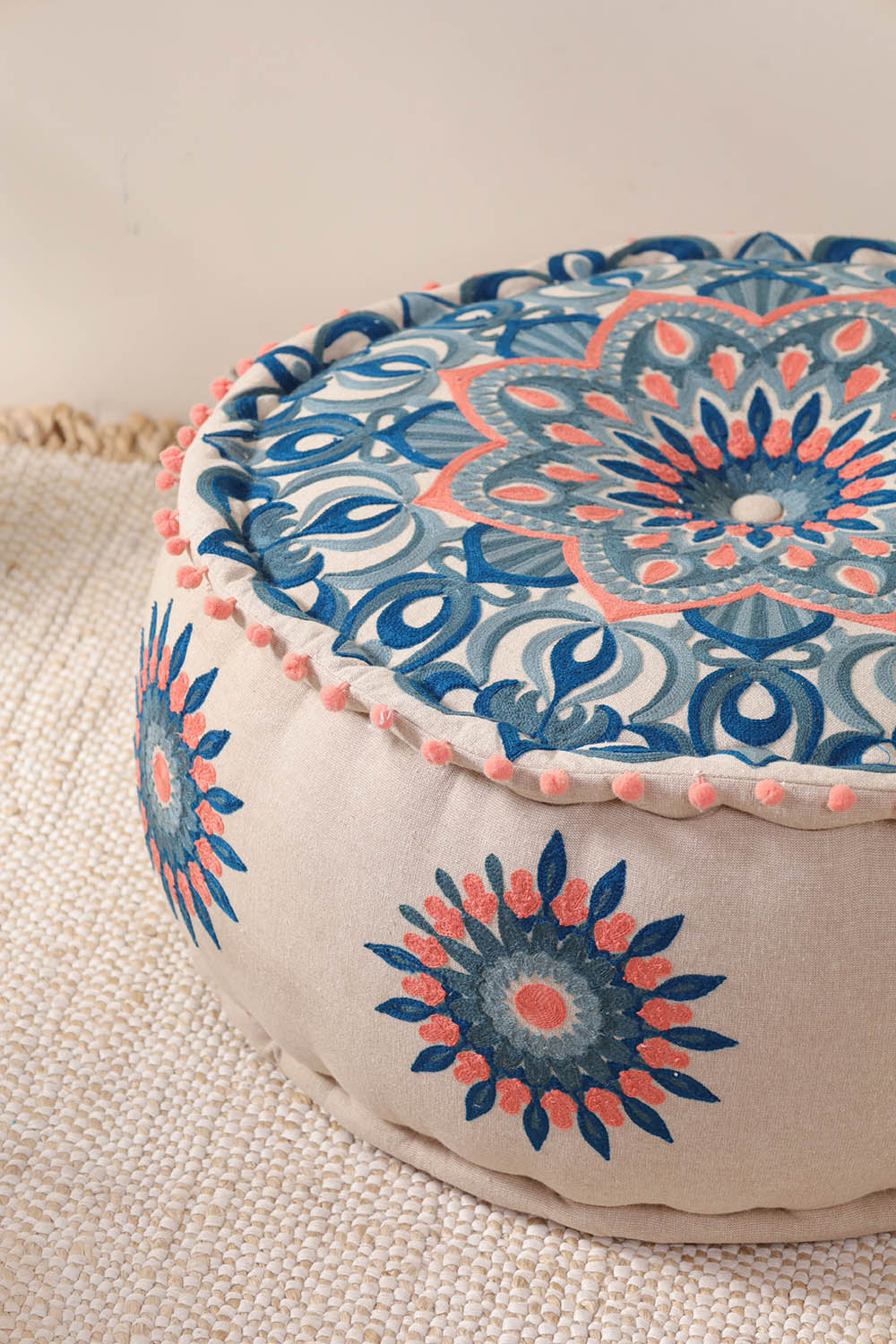 Whispering Threads Ottoman pouf