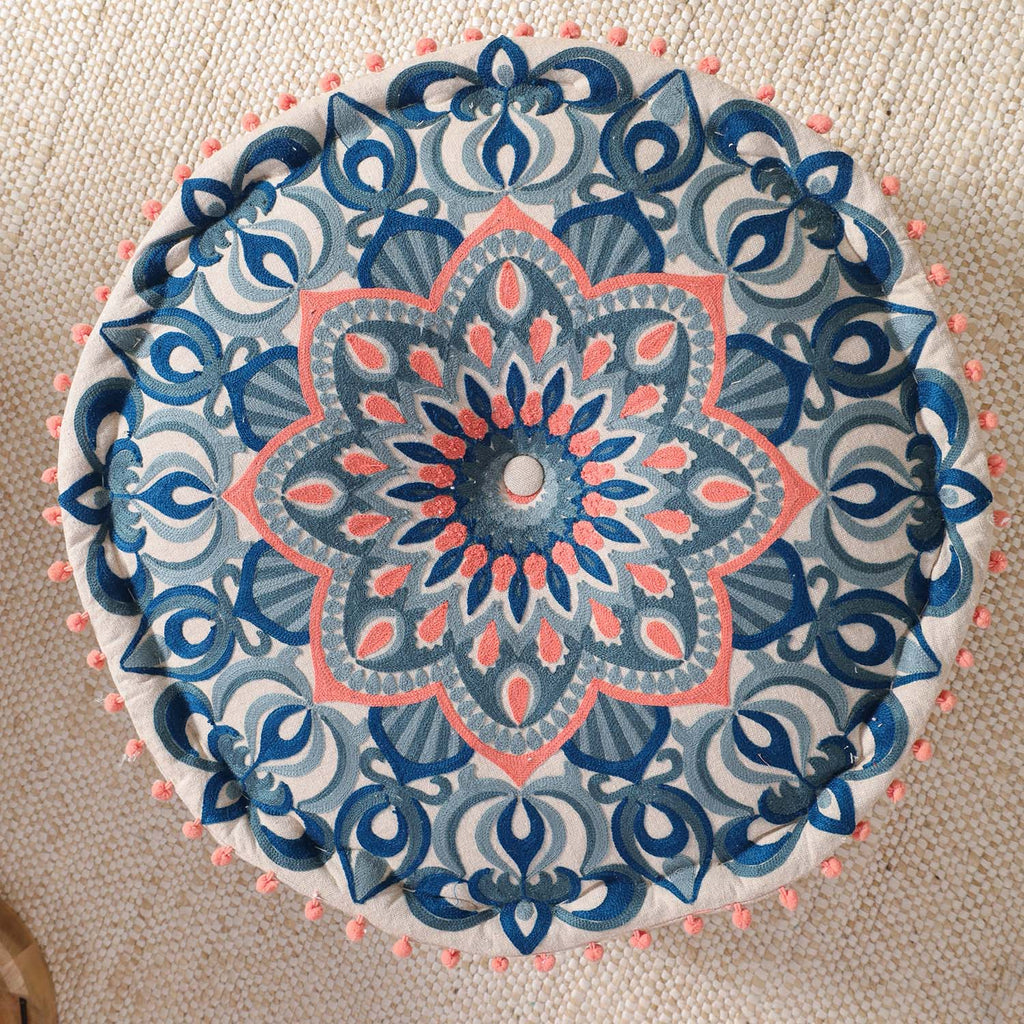 Whispering Threads Ottoman pouf