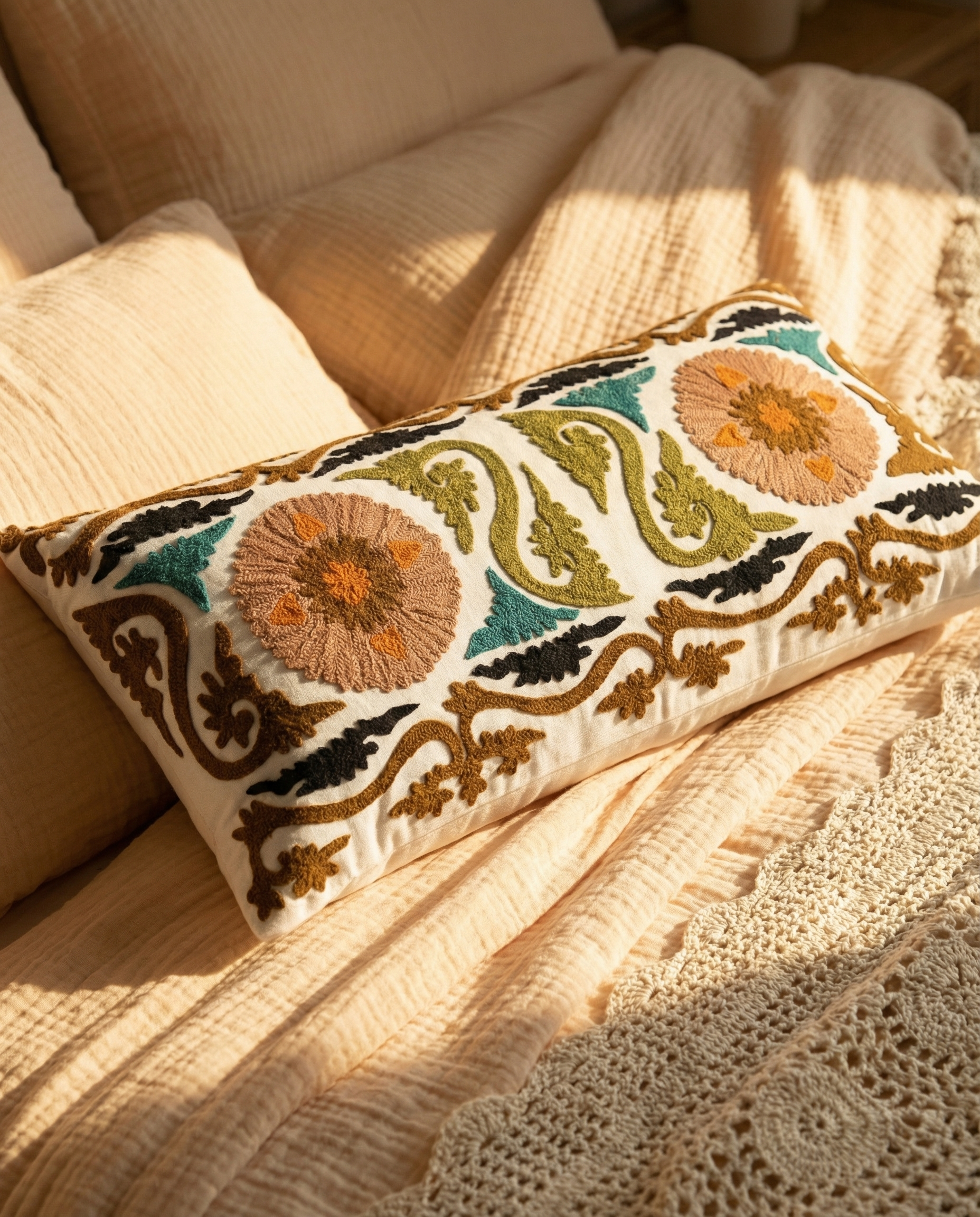 Tribal Touch Long Pillow Cover