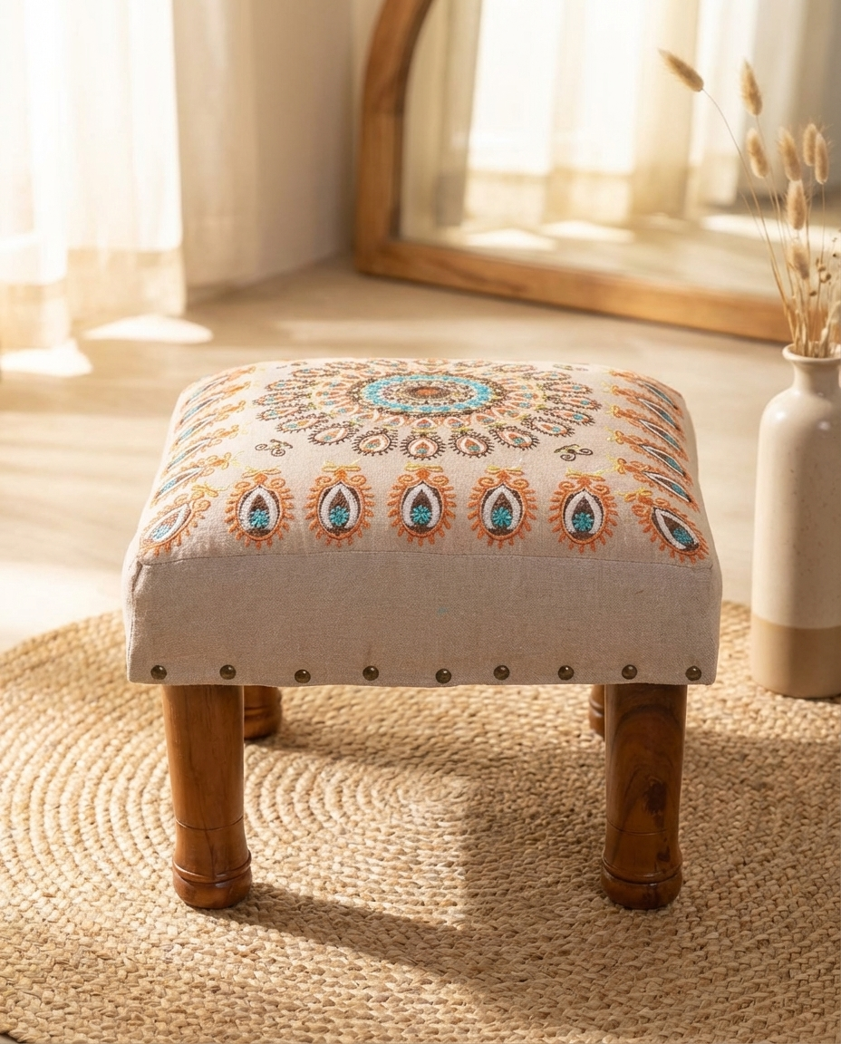 Mandala Footstool
