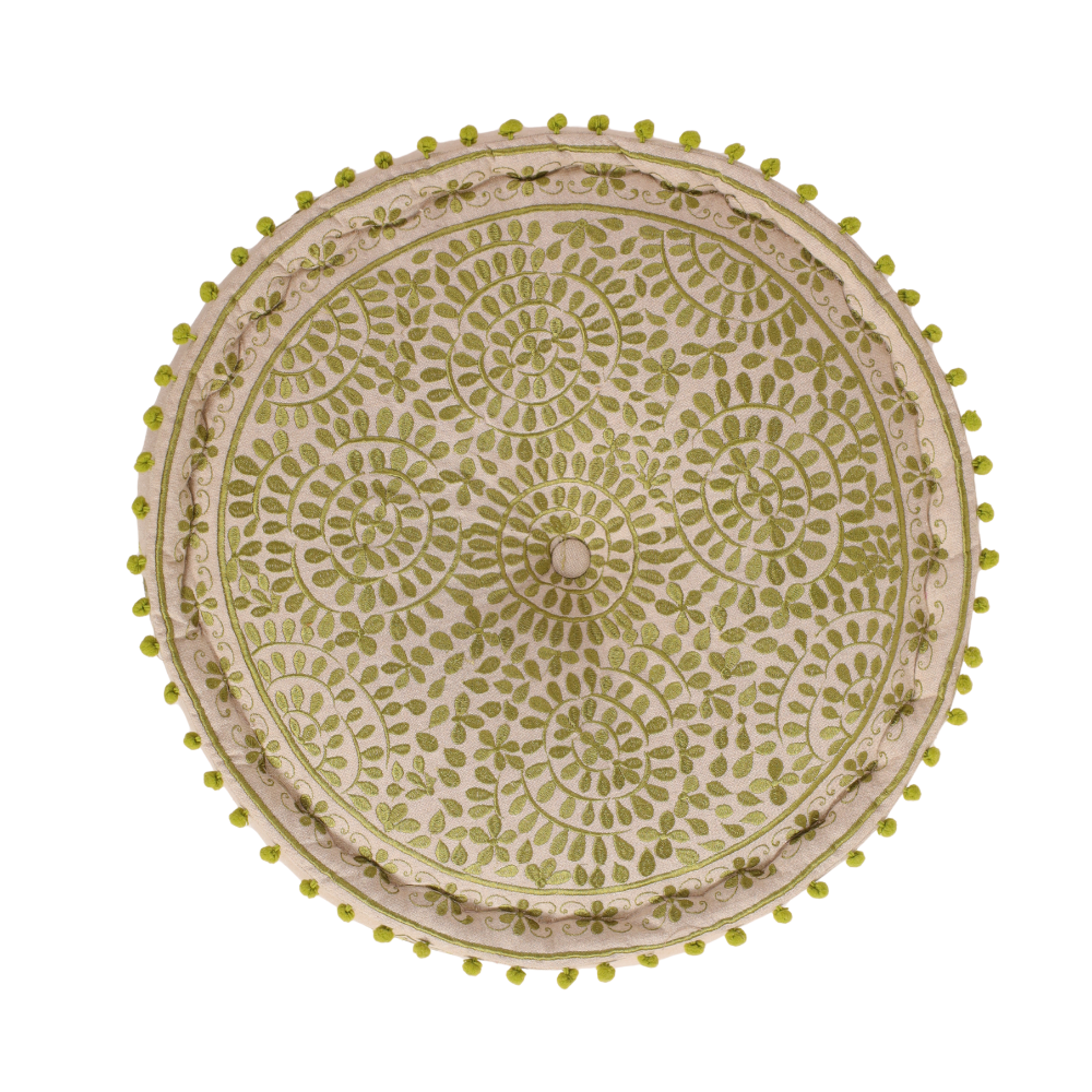 Olive Green Euphoria Ottoman pouf