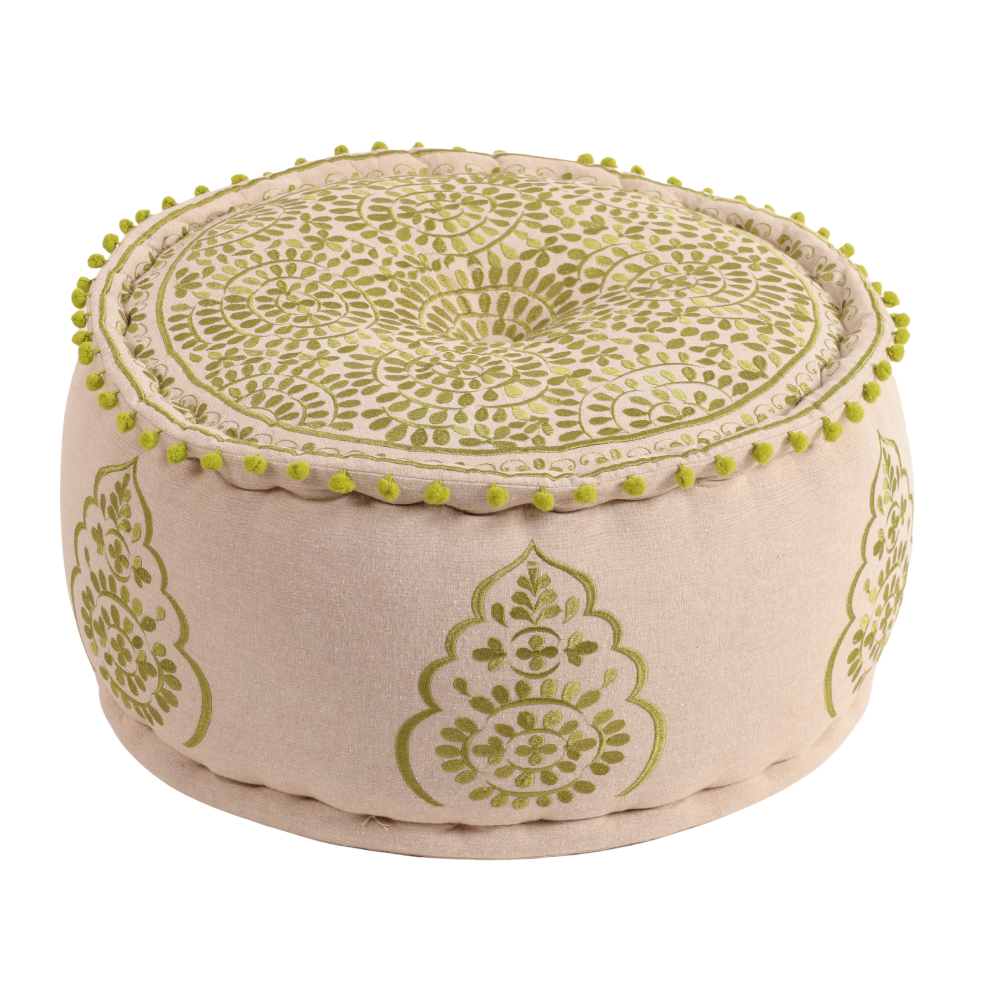 Olive Green Euphoria Ottoman pouf