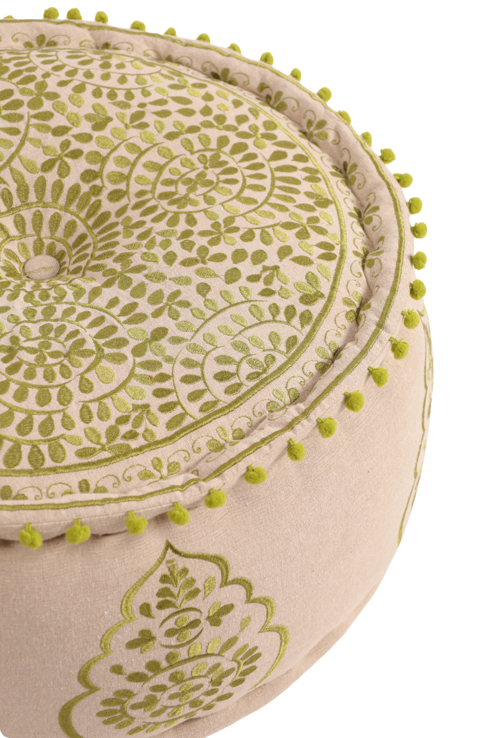 Olive Green Euphoria Ottoman pouf