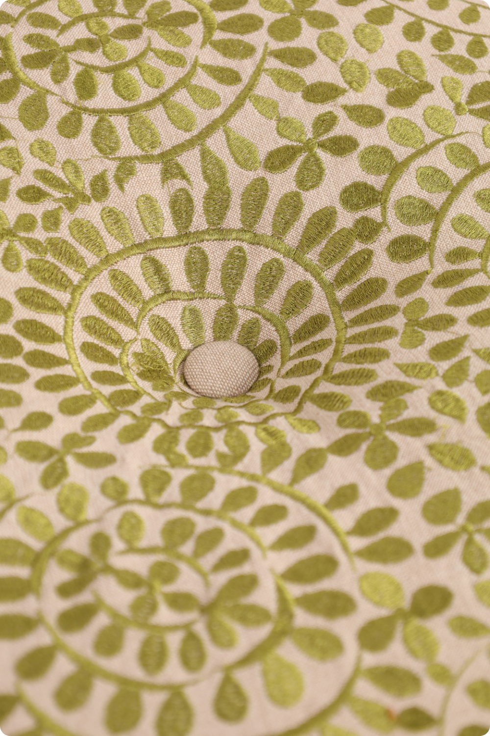 Olive Green Euphoria Ottoman pouf