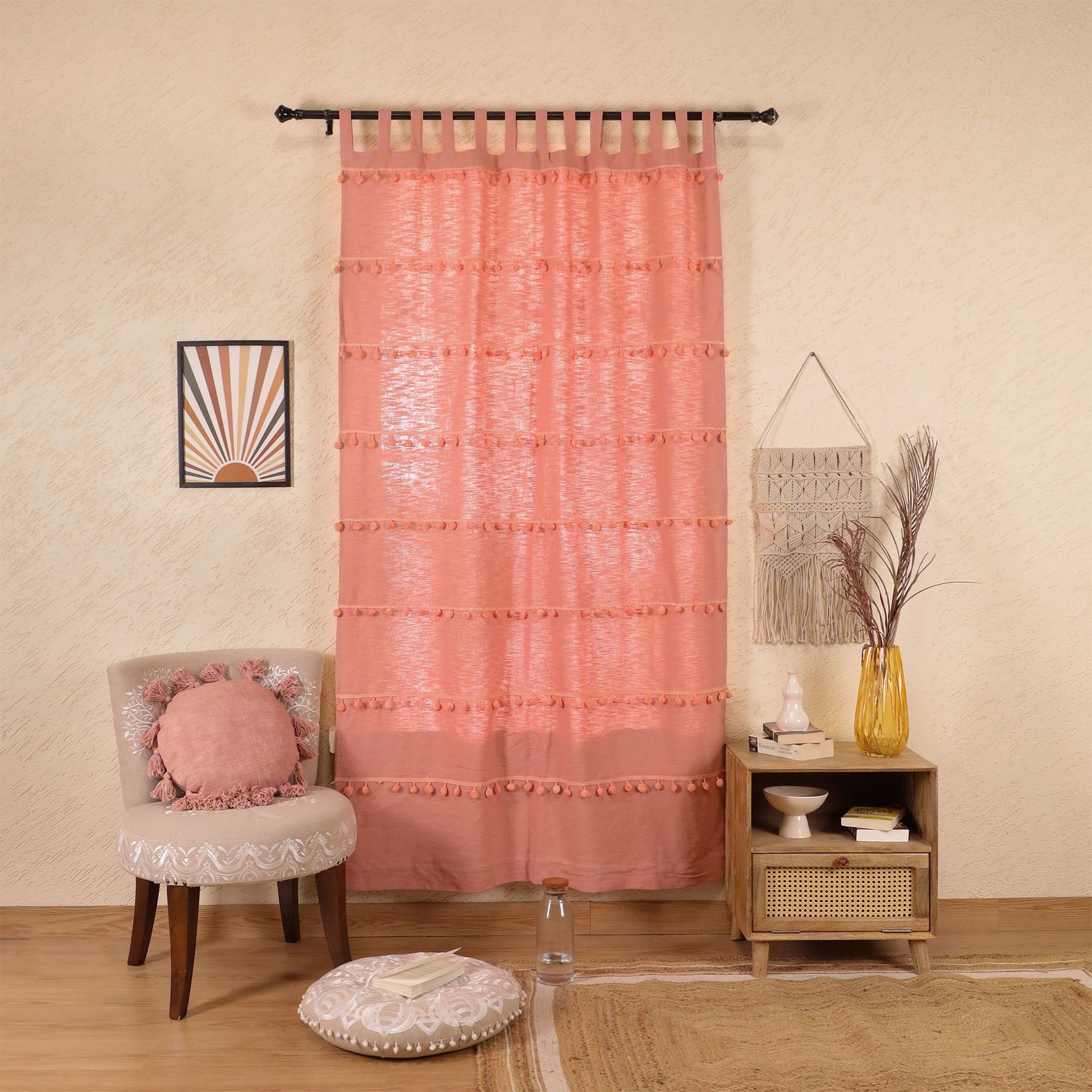 Monochrome Marvels Curtain - Set of 2