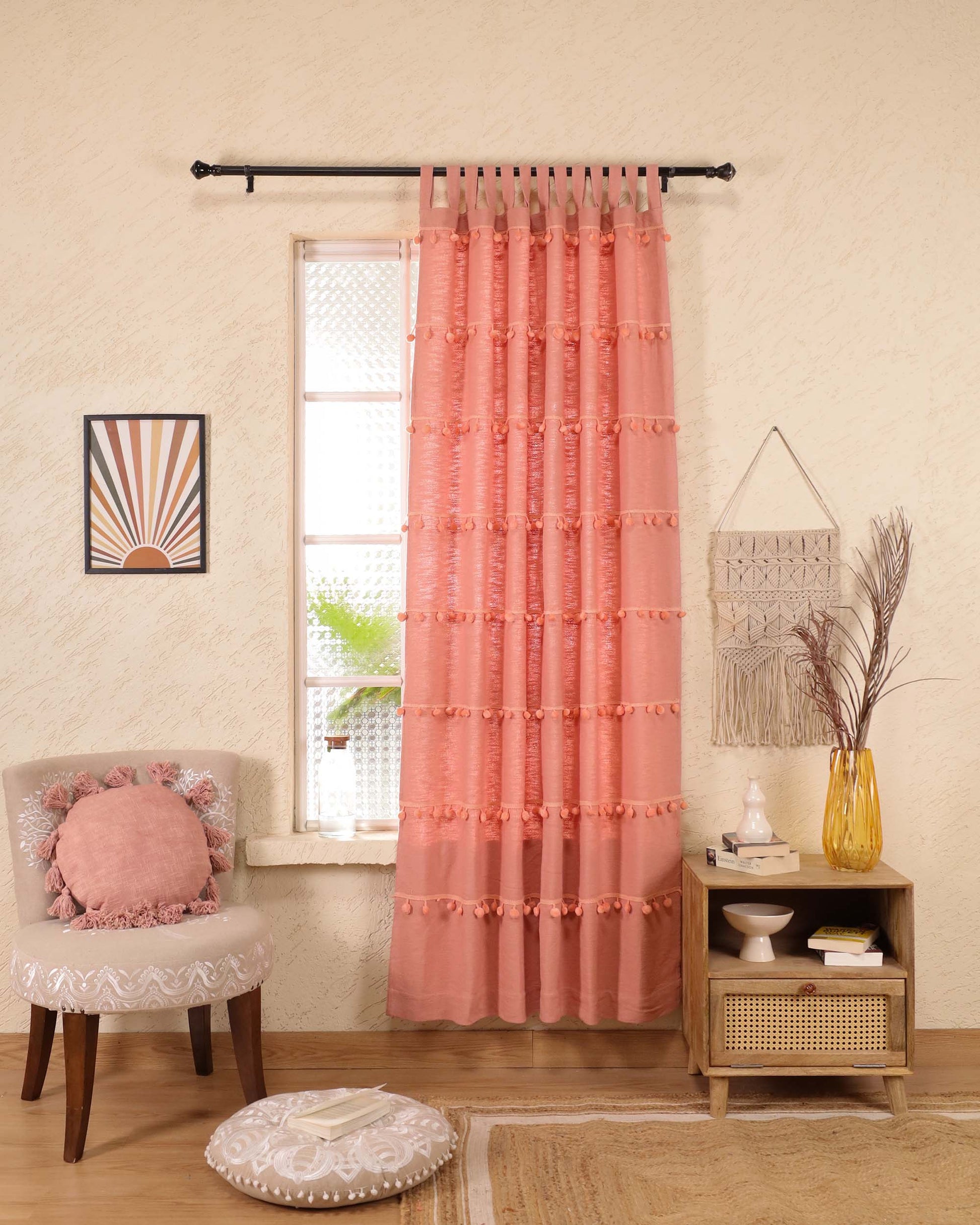 Monochrome Marvels Curtain - Set of 2