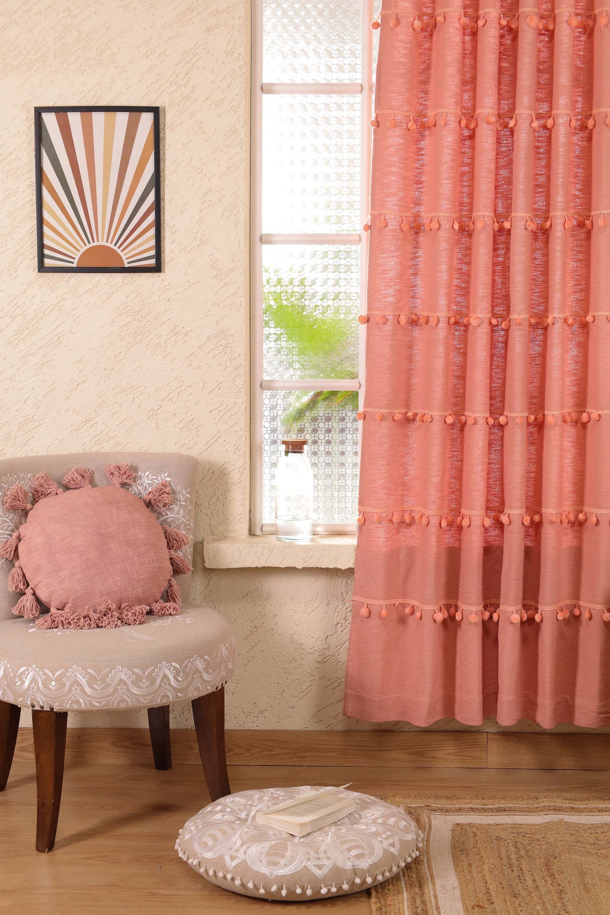 Monochrome Marvels Curtain - Set of 2