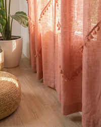 Rose Sunshine Window Curtain - Set of 2