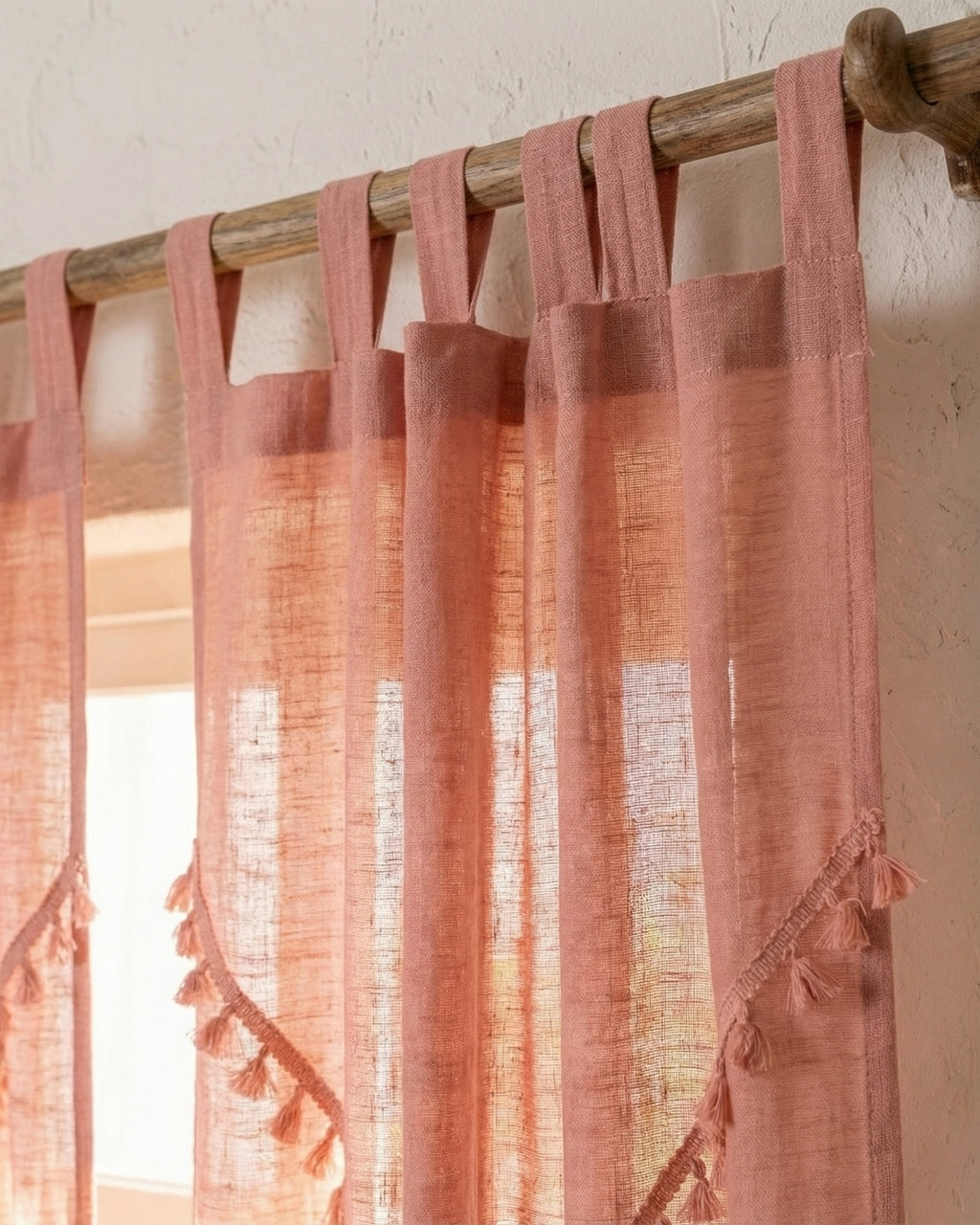 Rose Sunshine Window Curtain - Set of 2