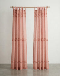 Rose Fiesta Pom Poms Curtain