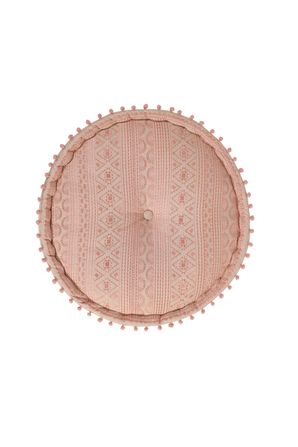 Brown Gypsy Geometric Ottoman pouf