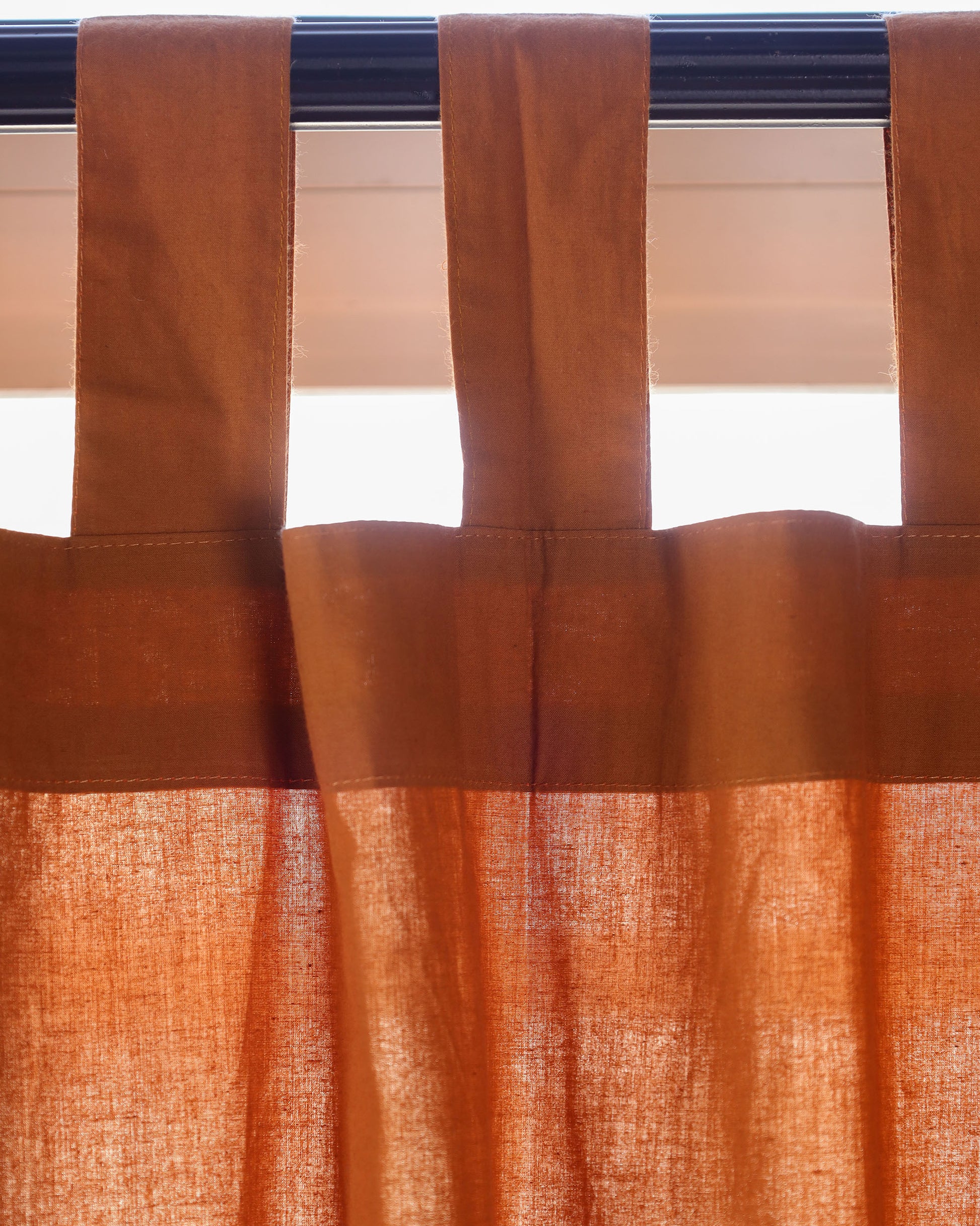 Terracotta Mahal Cotton Curtain - Set of 2