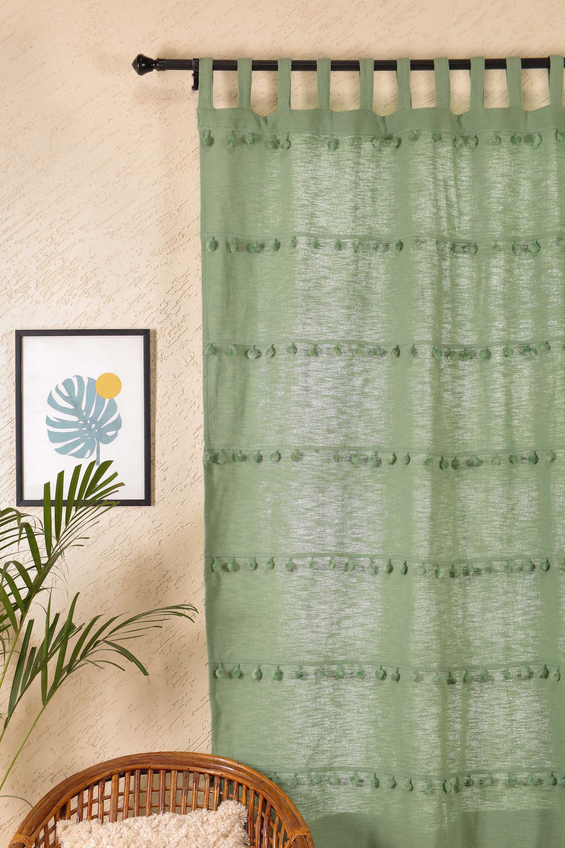 Monochrome Marvels Curtain - Set of 2