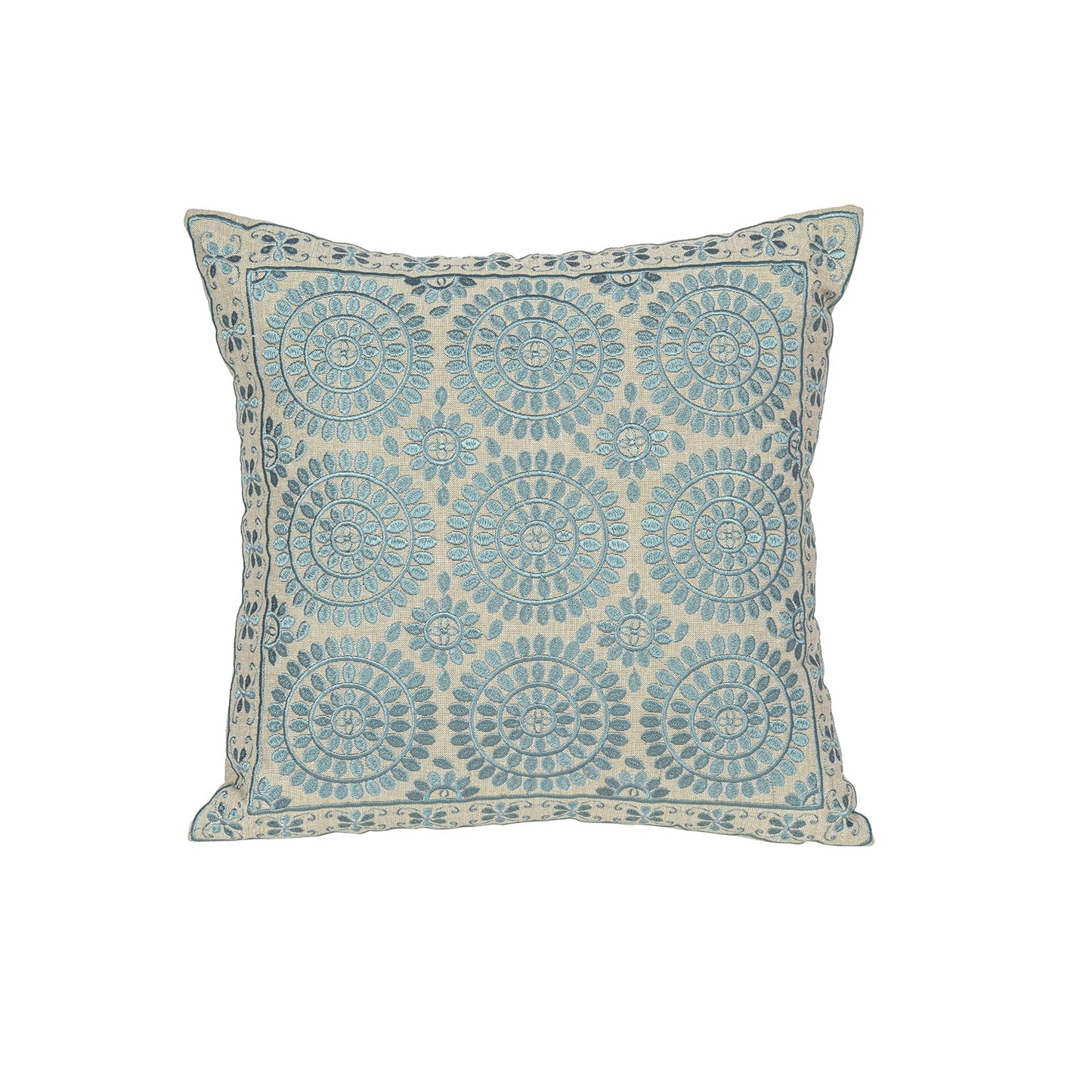 Gray Geometric Jaipur Throw Pillow Cover - I