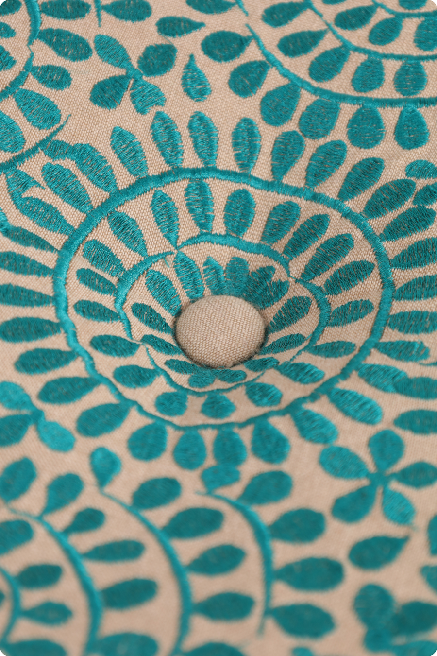Green Euphoria Ottoman Pouf