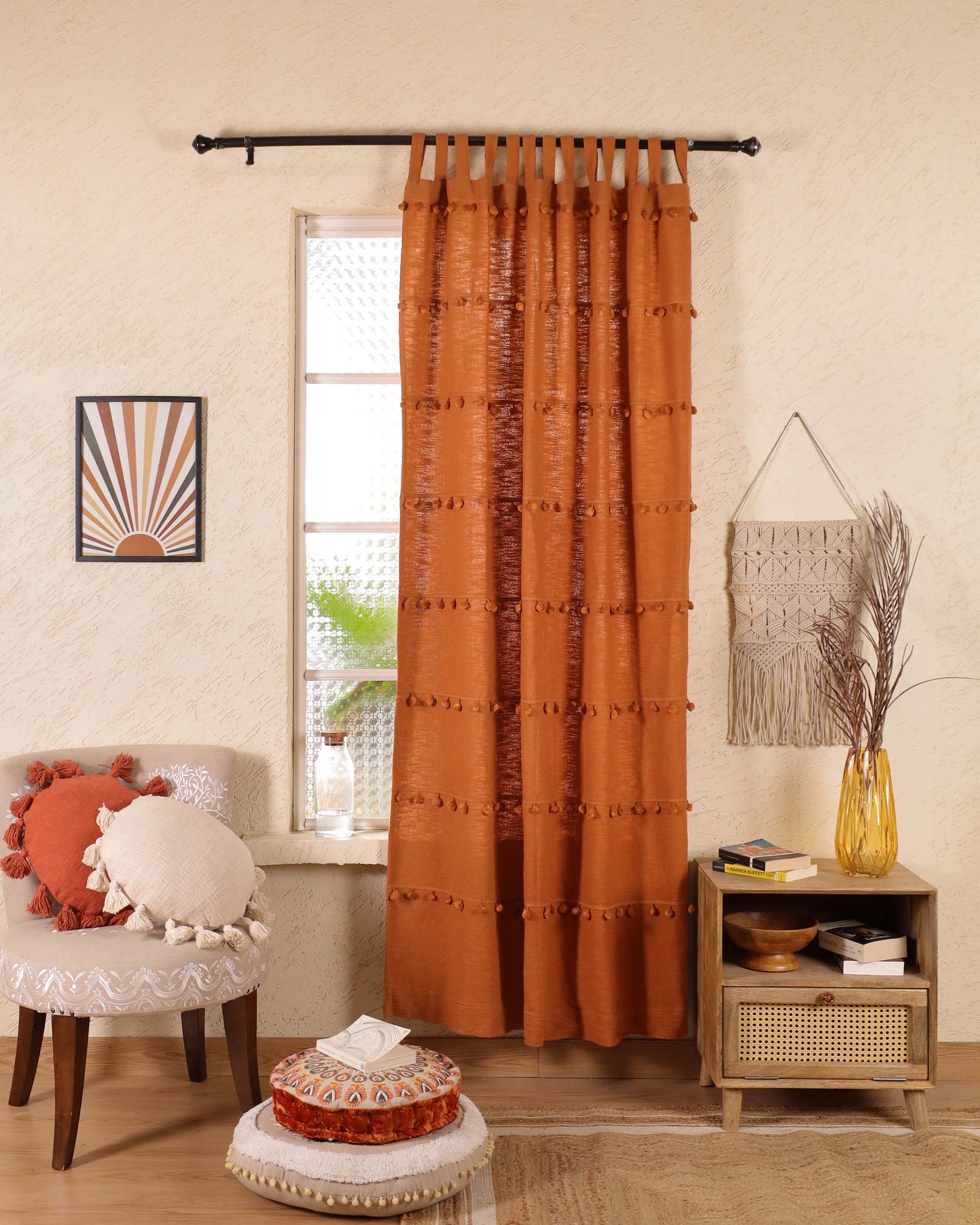 Monochrome Marvels Curtain - Set of 2