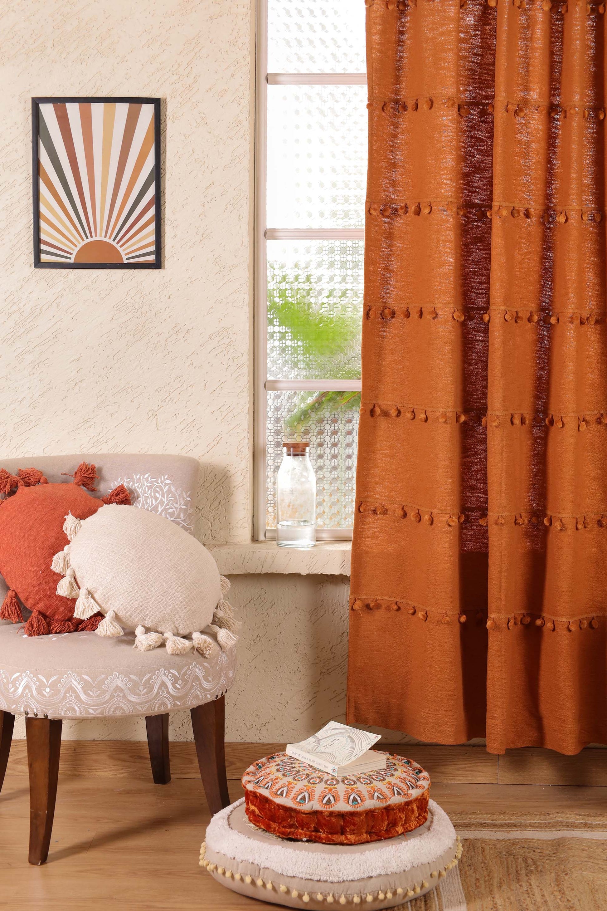 Monochrome Marvels Curtain - Set of 2