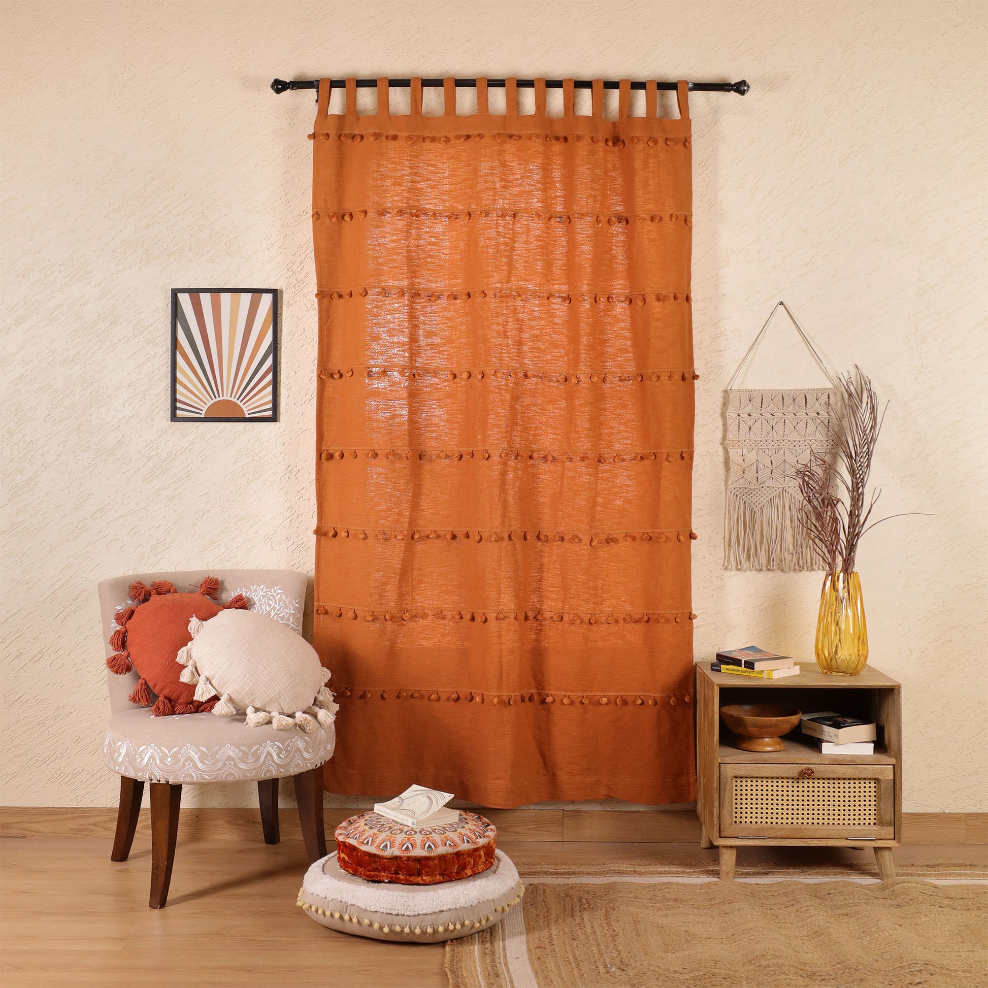 Monochrome Marvels Curtain - Set of 2