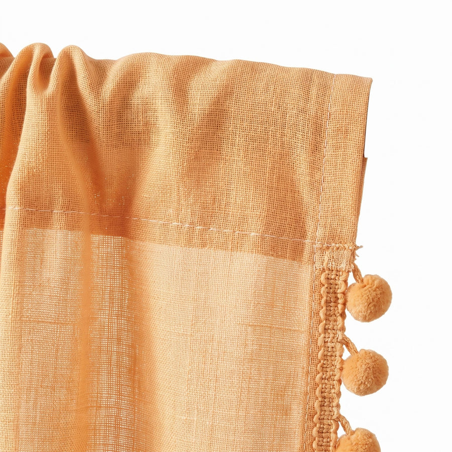 Apricot Mela Cotton Curtain photo 6