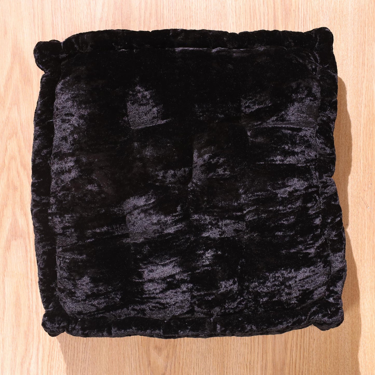 Black Velvet Haven Floor cushion