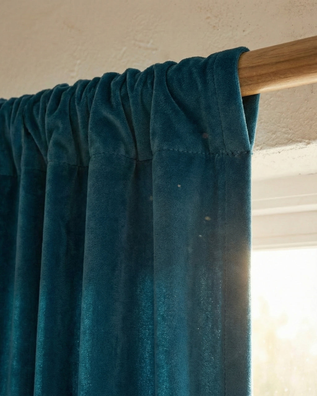 Blue Velvet Serenity Curtains - Set of 2