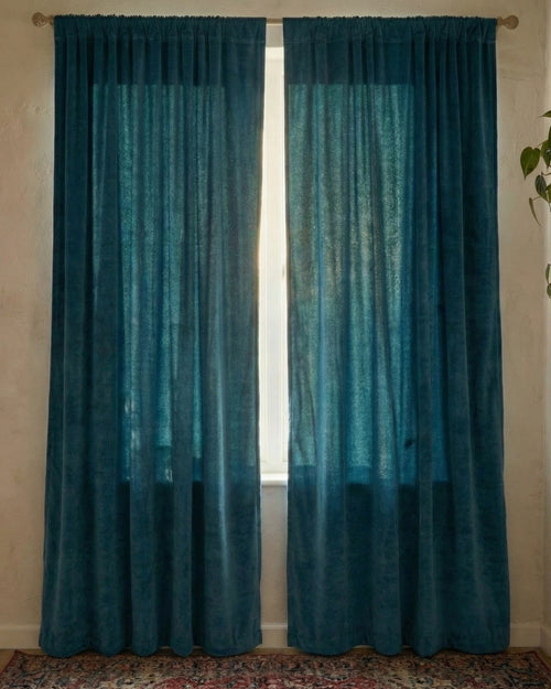 Blue Velvet Serenity Curtain