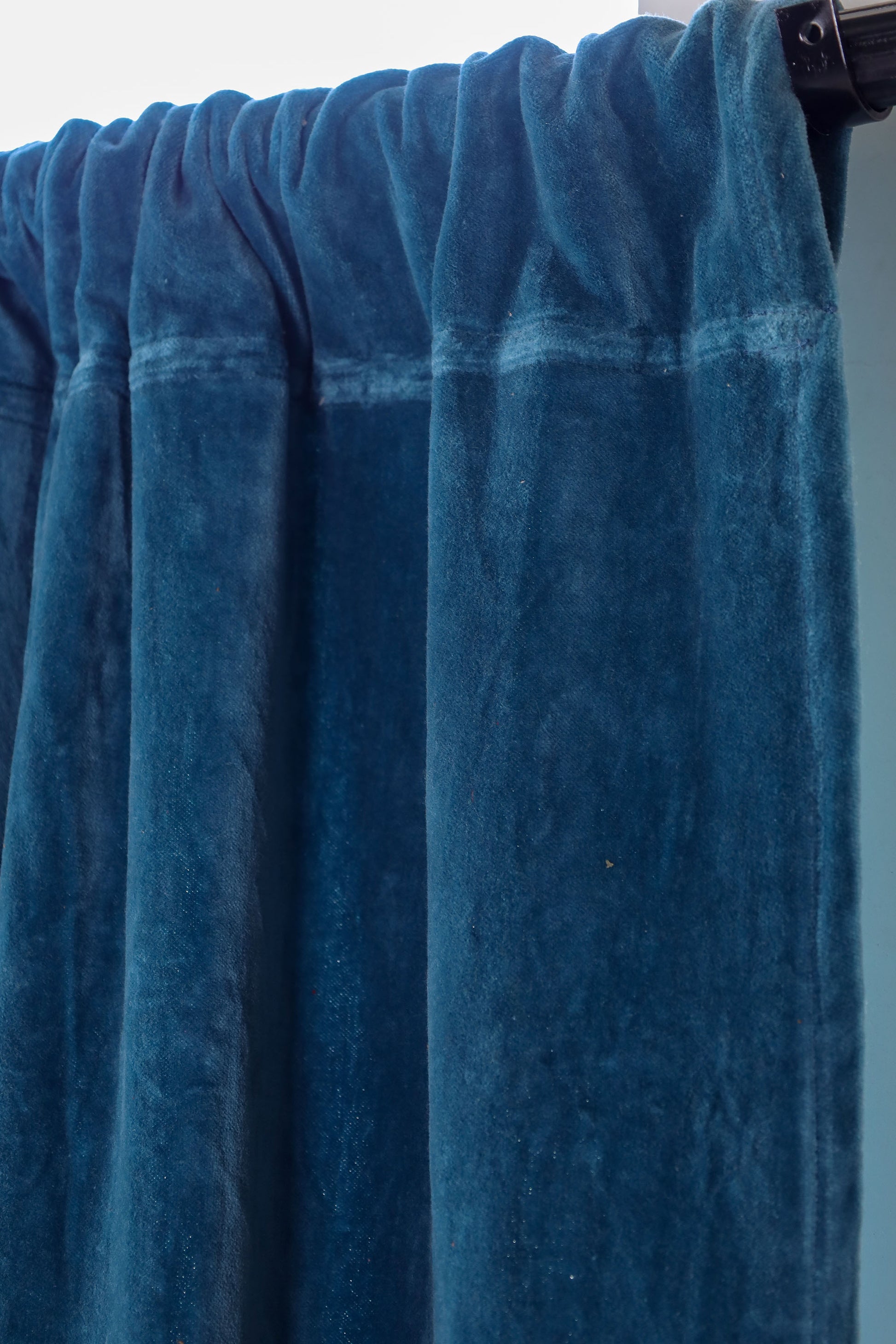 Blue Velvet Serenity Curtains - Set of 2