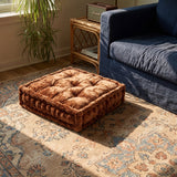 Brown Velvet Haven Floor Cushion