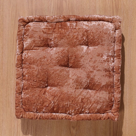 Brown Velvet Haven Floor cushion